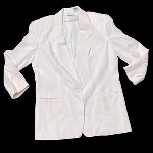 Vintage Anne Klein White Blazer